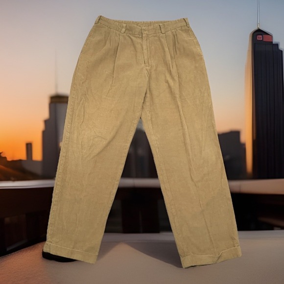 Bills Khakis Other - Vintage 90s Bills Khakis Corduroy Pants Mens 36x31 Wide Wale Pleated USA Made